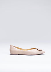 PORTLAND - NUDE FLATS IN NAPPA LEATHER