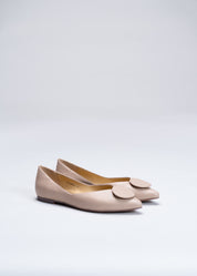 PORTLAND - NUDE FLATS IN NAPPA LEATHER