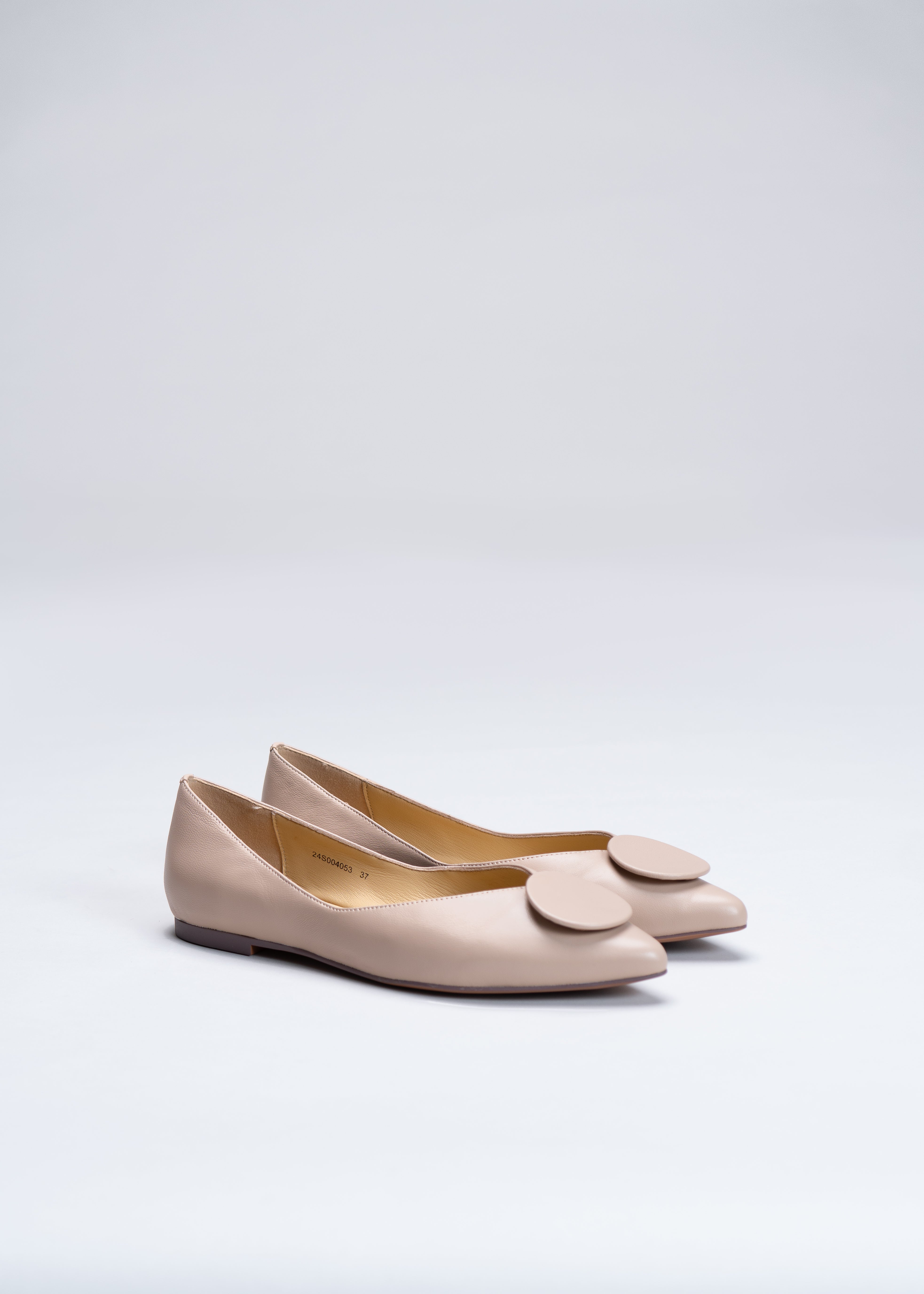 PORTLAND - NUDE FLATS IN NAPPA LEATHER