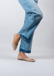 PORTLAND - NUDE FLATS IN NAPPA LEATHER