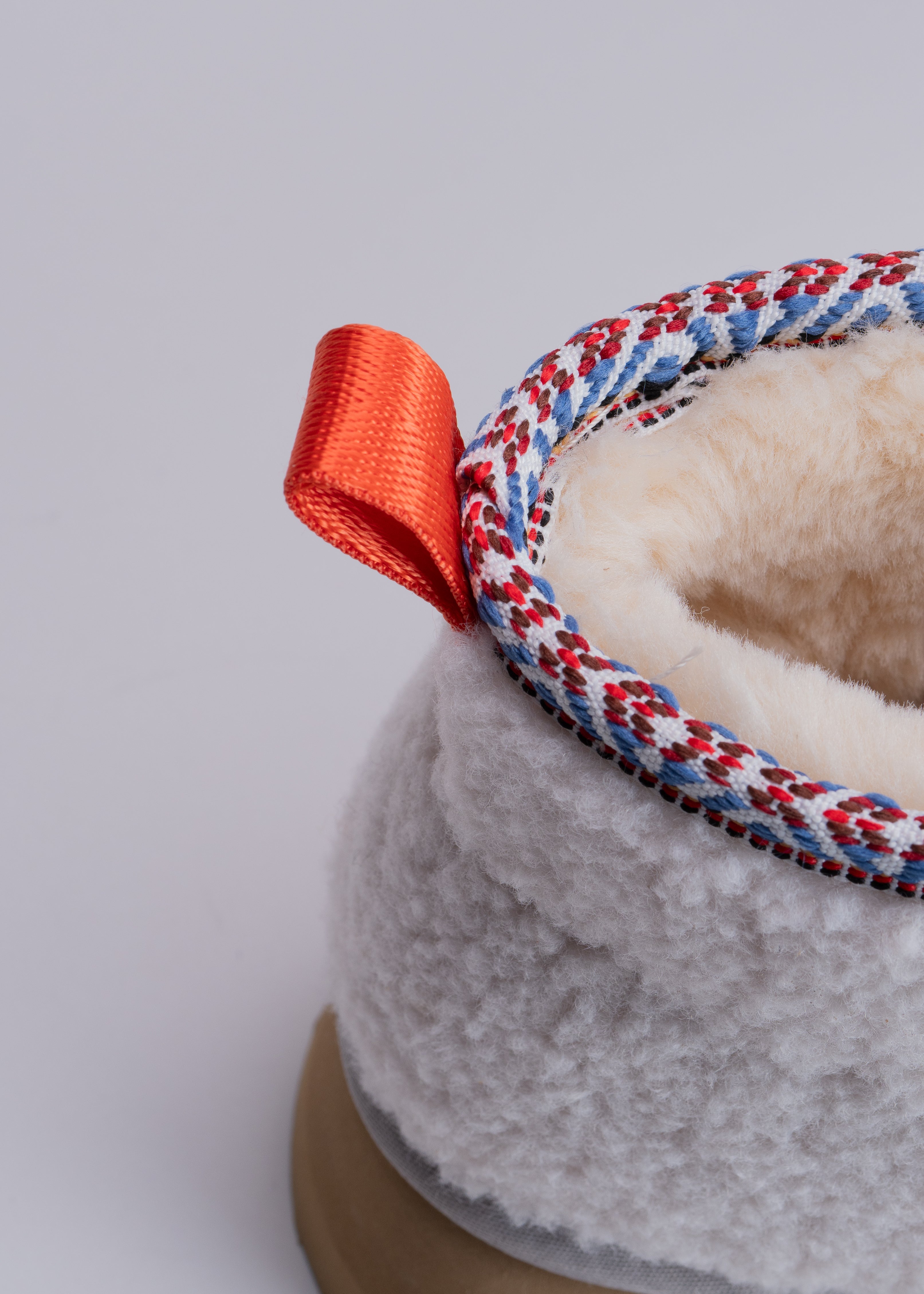 PEG - IVORY SHEARLING ANKLE BOOT