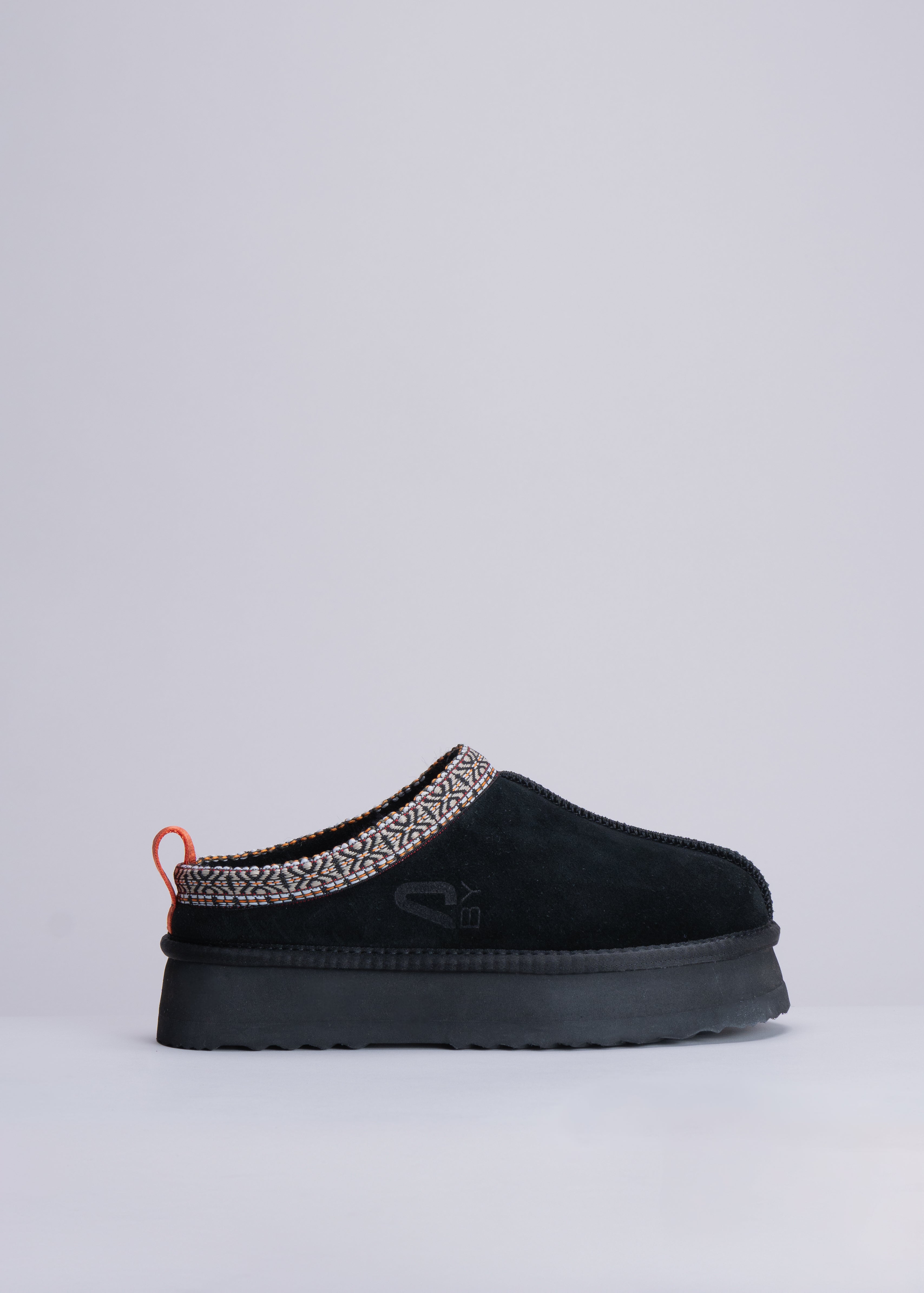 PRISCA - BLACK SUEDE MULE