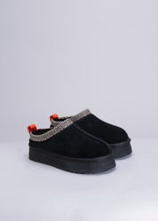 PRISCA - BLACK SUEDE MULE