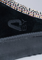 PRISCA - BLACK SUEDE MULE
