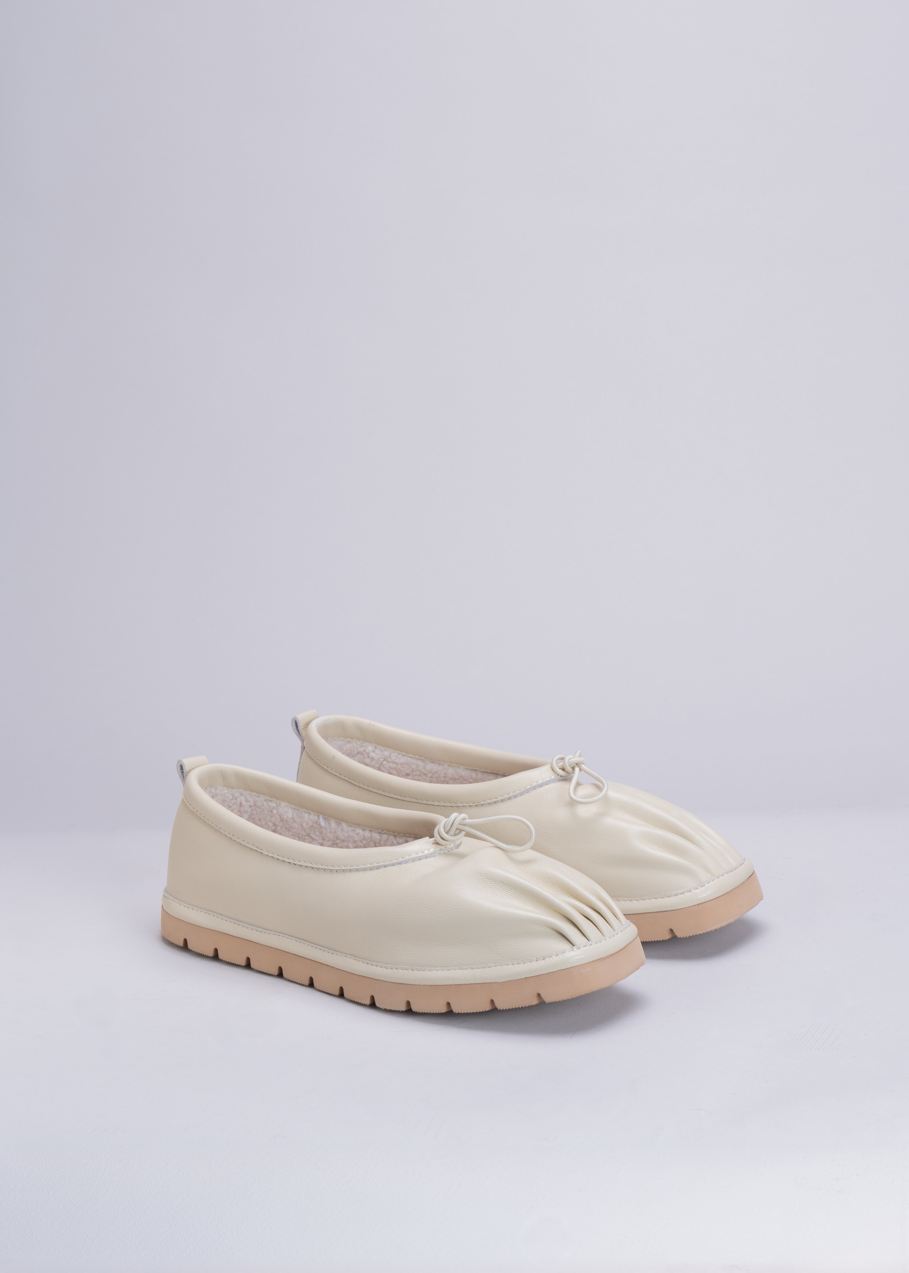 PAGET - BUTTER NAPPA LEATHER BALLERINA
