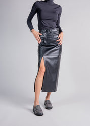 MILOS - GRAPHITE LOAFER WITH CRYSTALS