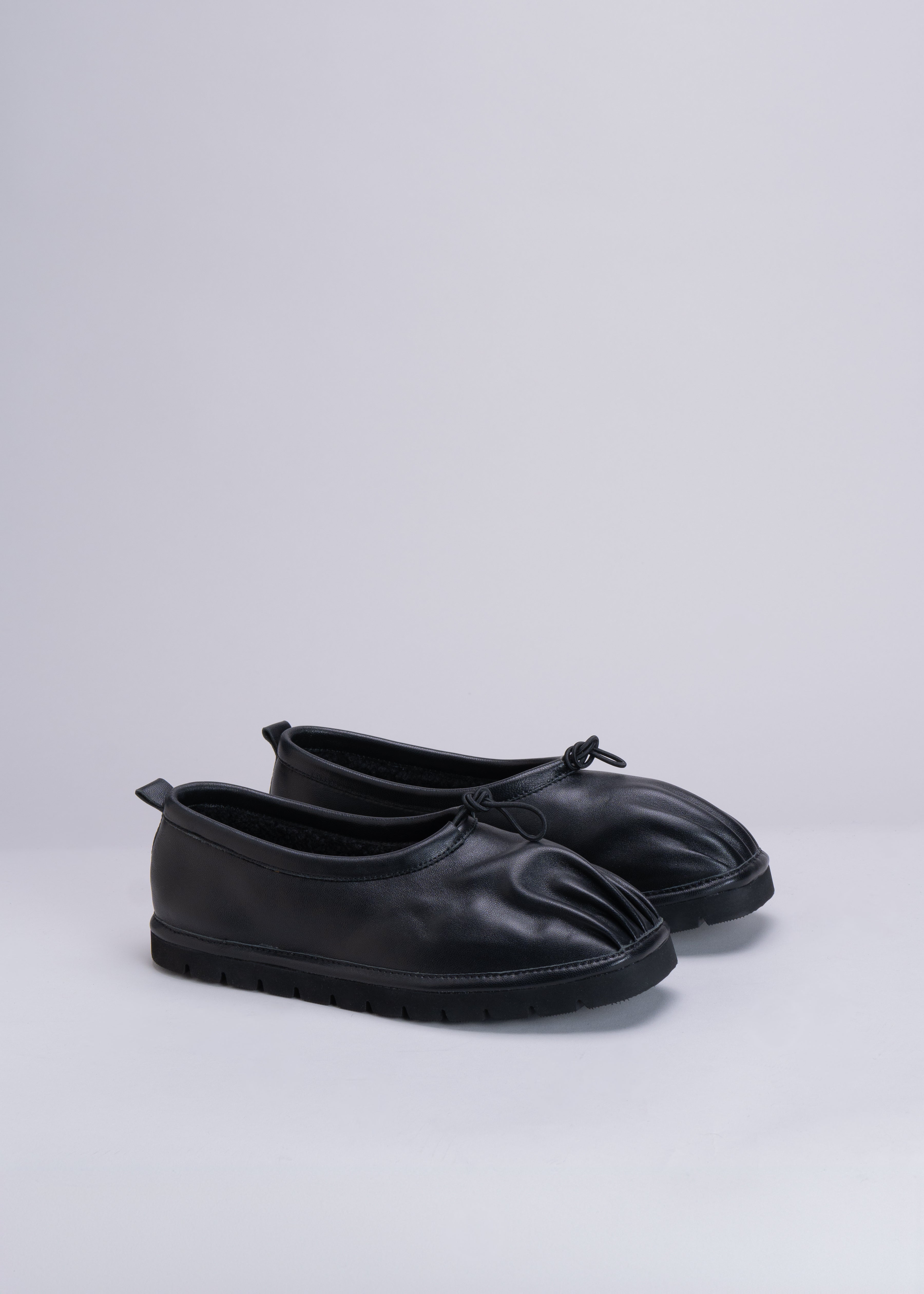 PAGET - BLACK NAPPA LEATHER BALLERINA