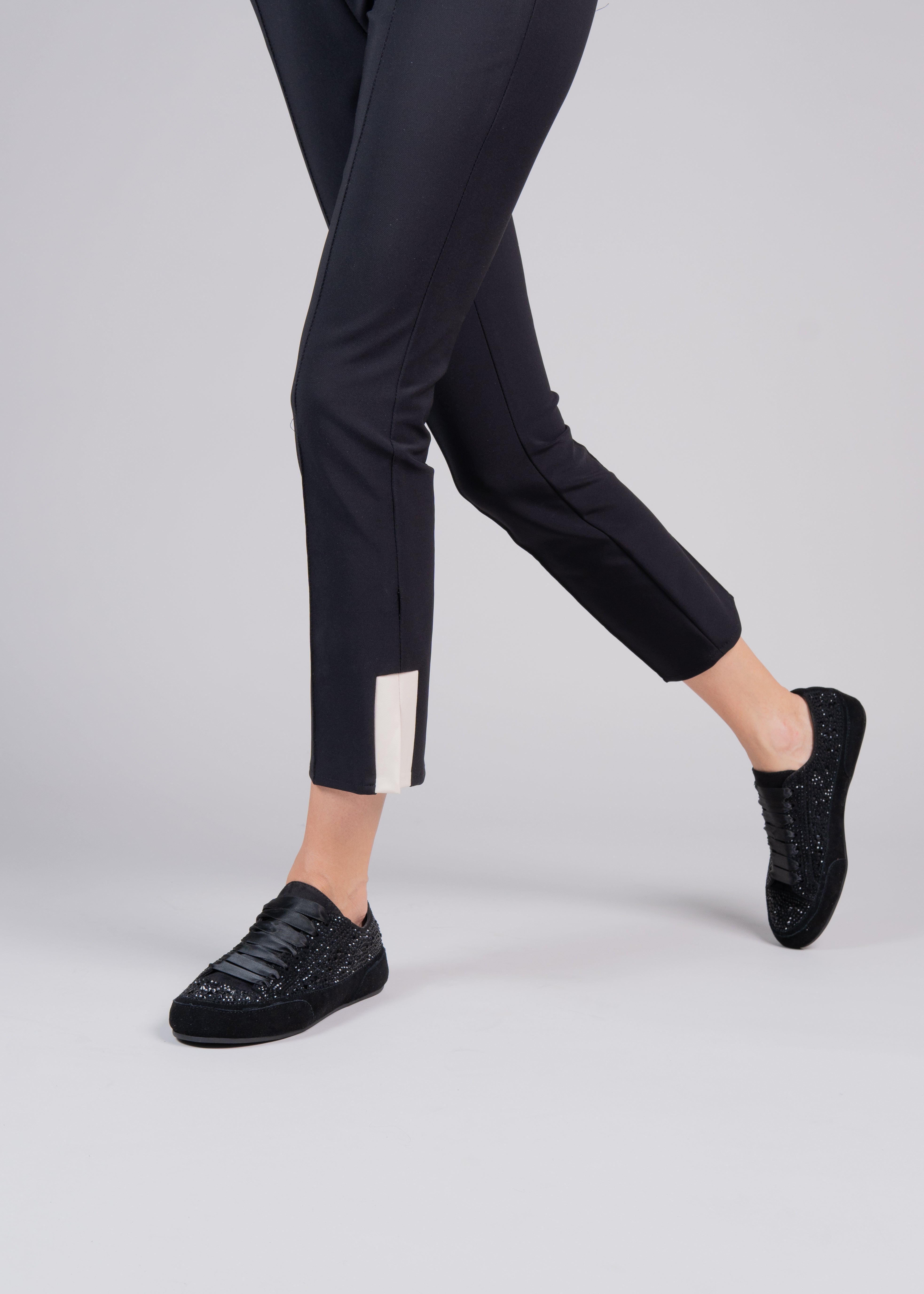 NAXSOS - BLACK SNEAKER WITH CRYSTALS