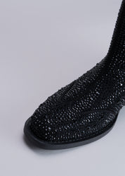PAIGE - BLACK TEXANO WITH CRYSTALS