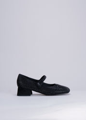 MERCY - BLACK PUMP WITH CRYSTALS