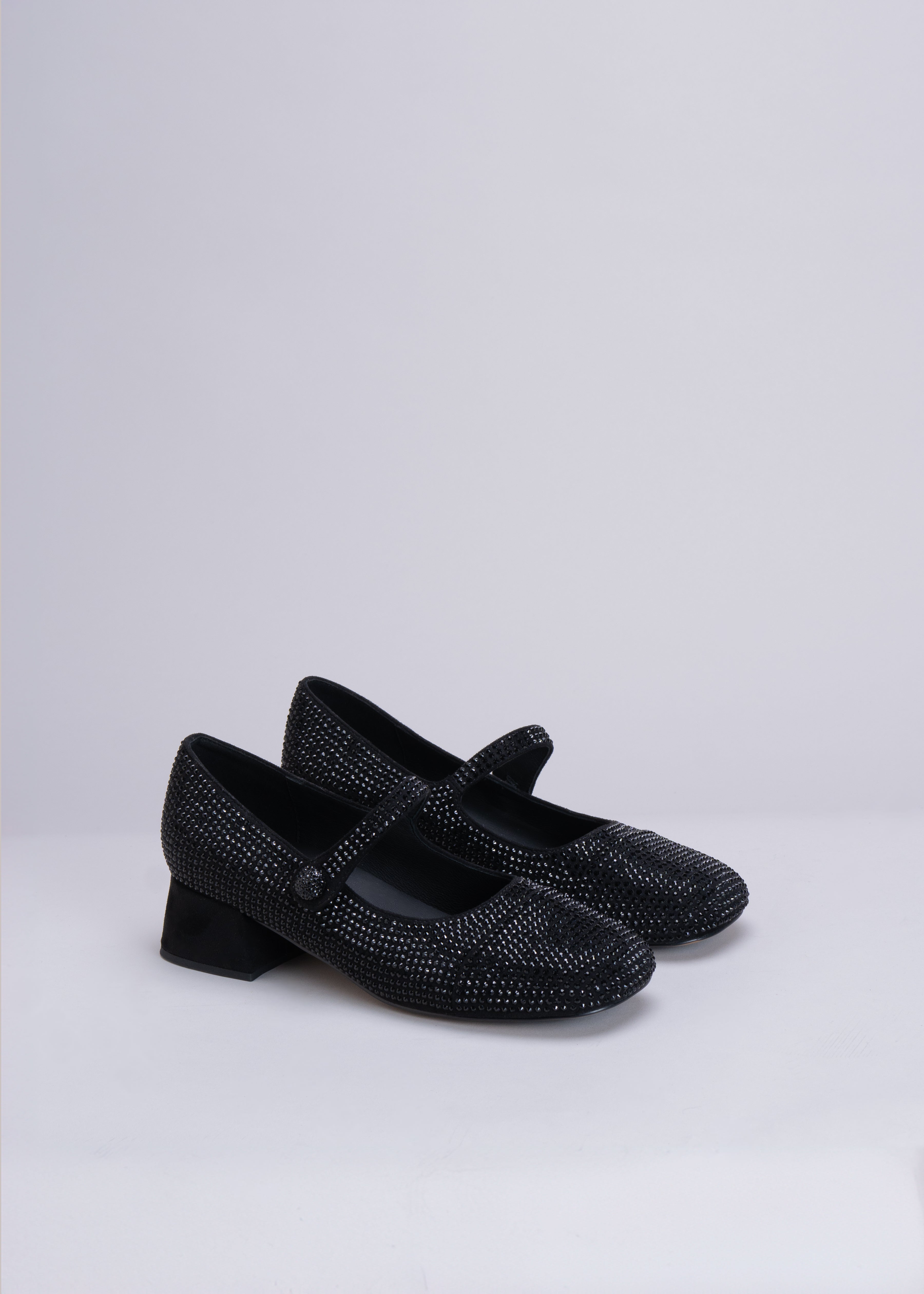 MERCY - BLACK PUMP WITH CRYSTALS