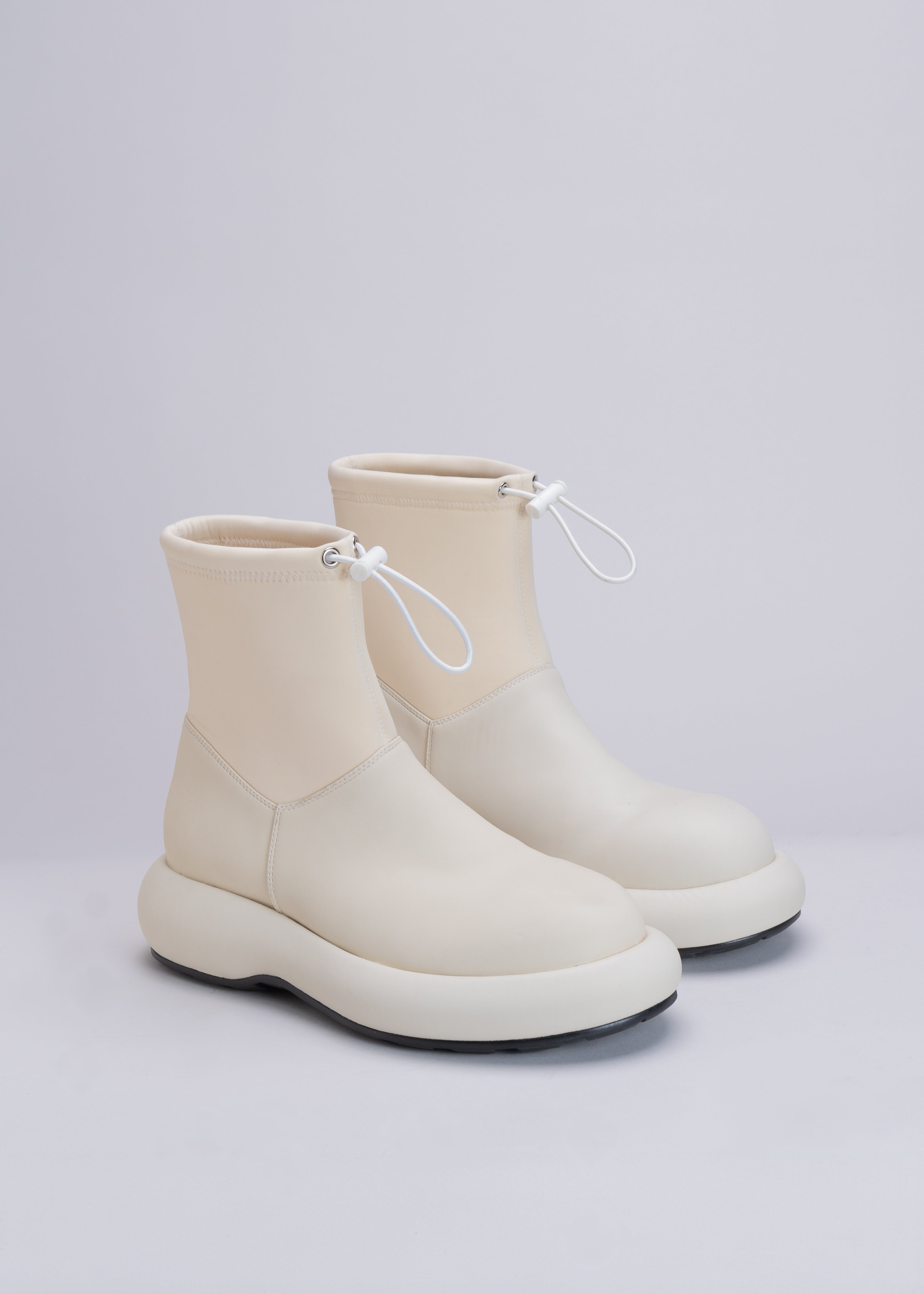 PHILIPPA - BUTTER RUBBERIZED NEOPRENE STRETCH ANKLE BOOT