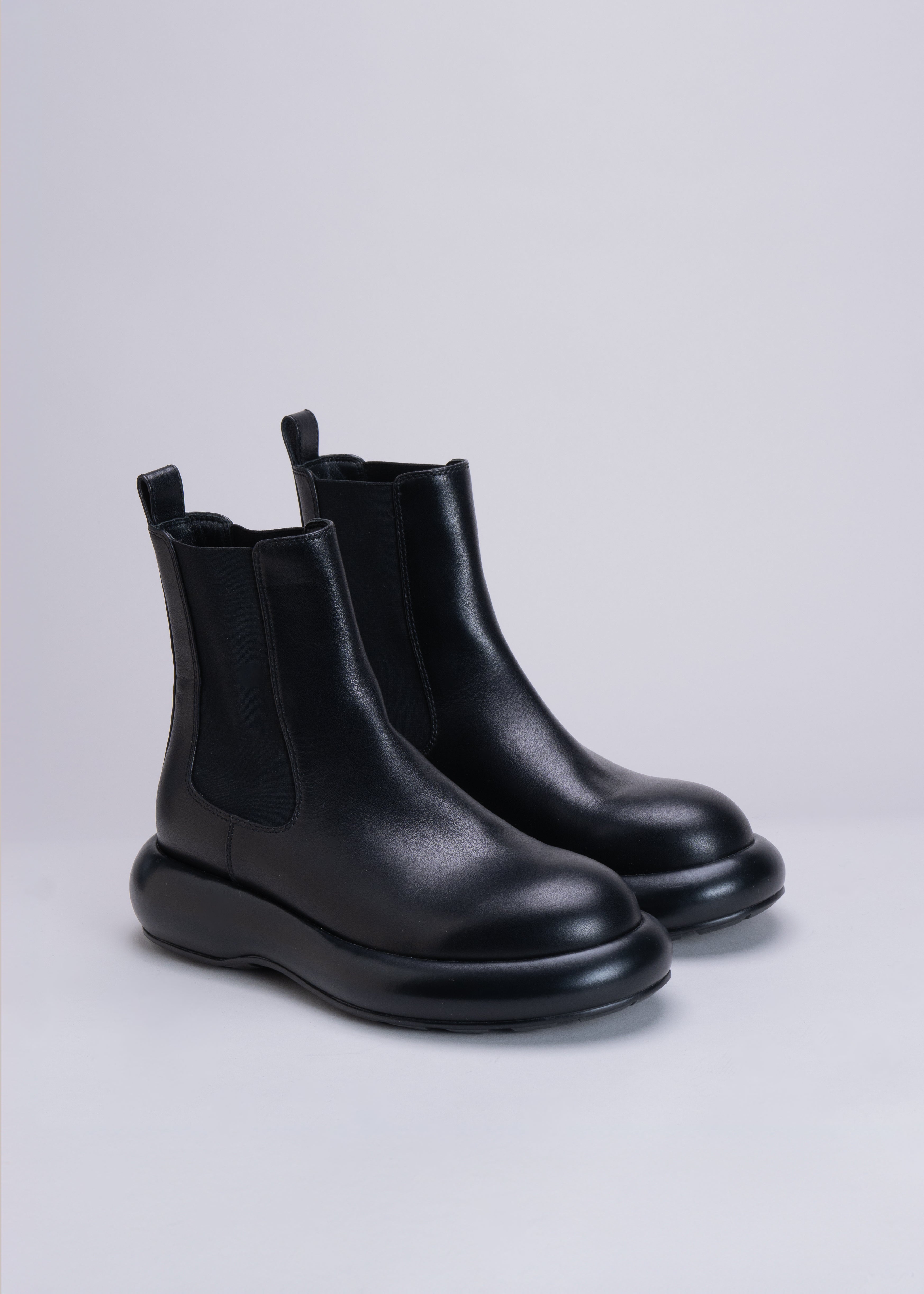 PIPER - BLACK CALF LEATHER ANKLE BOOT