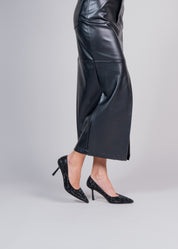PAOLINA - BLACK PUMPS WITH CRYSTALS