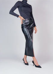 PAOLINA - BLACK PUMPS WITH CRYSTALS