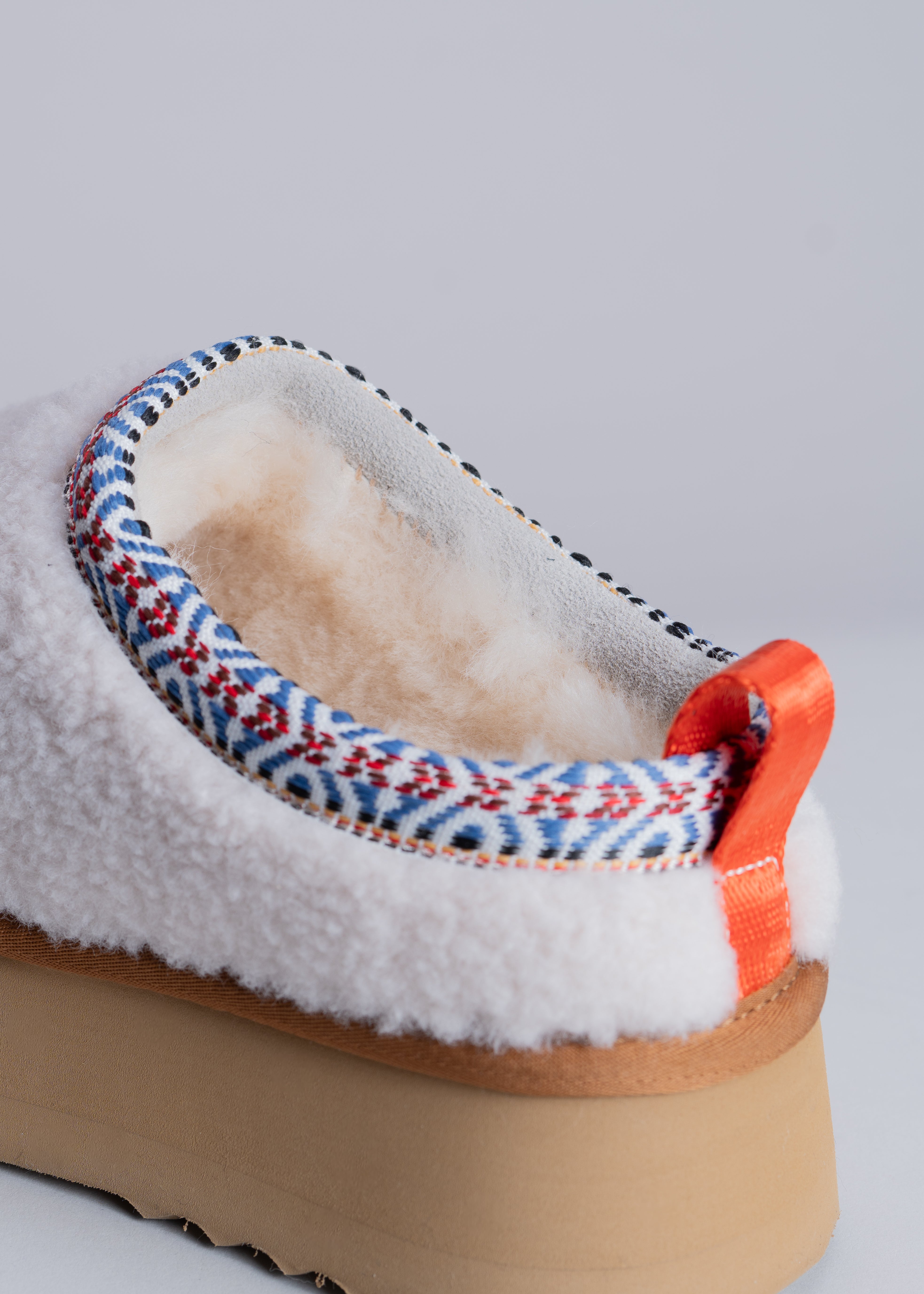 PEACE - IVORY SHEARLING MULE