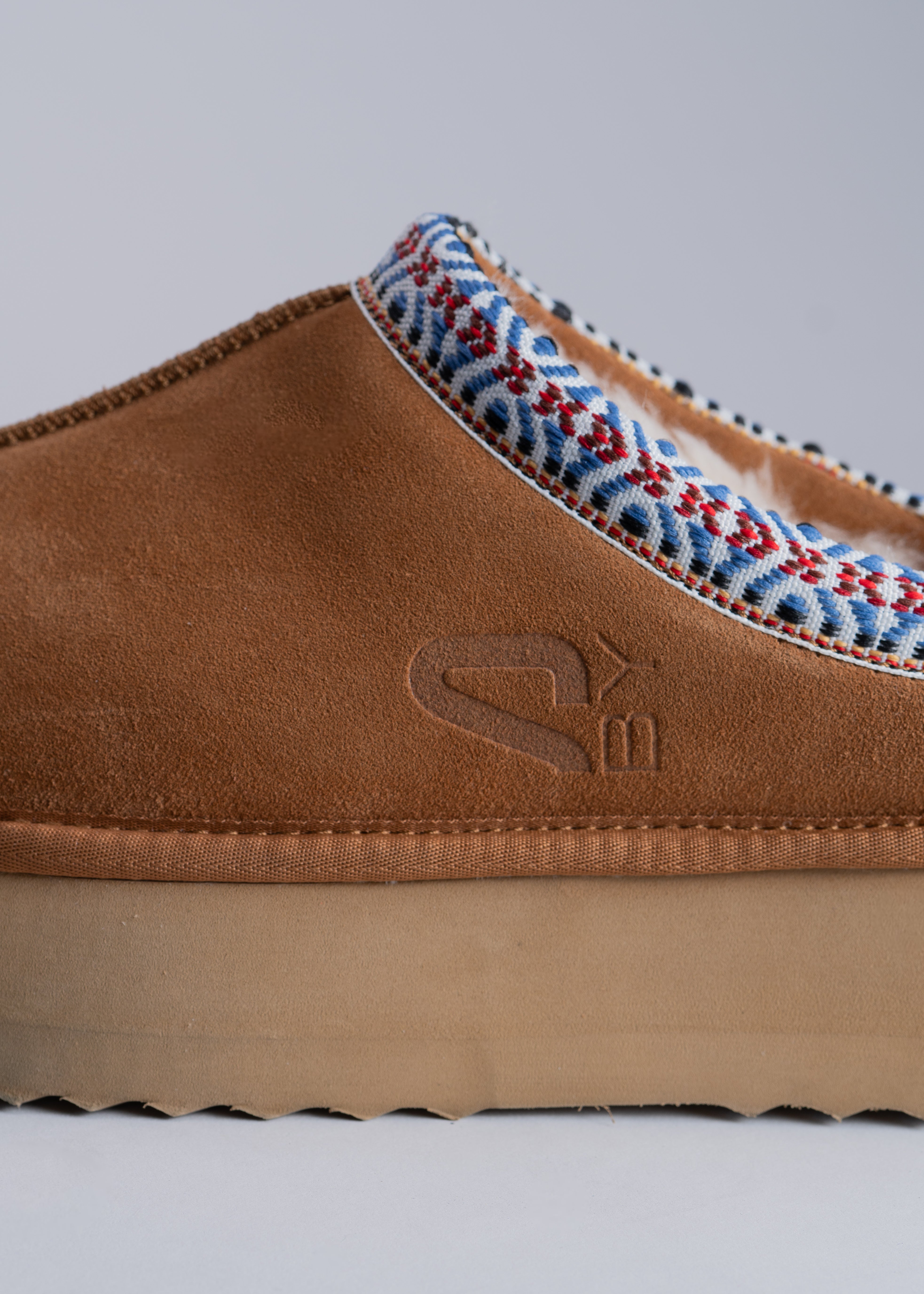 PRISCA - CAMEL SUEDE MULE