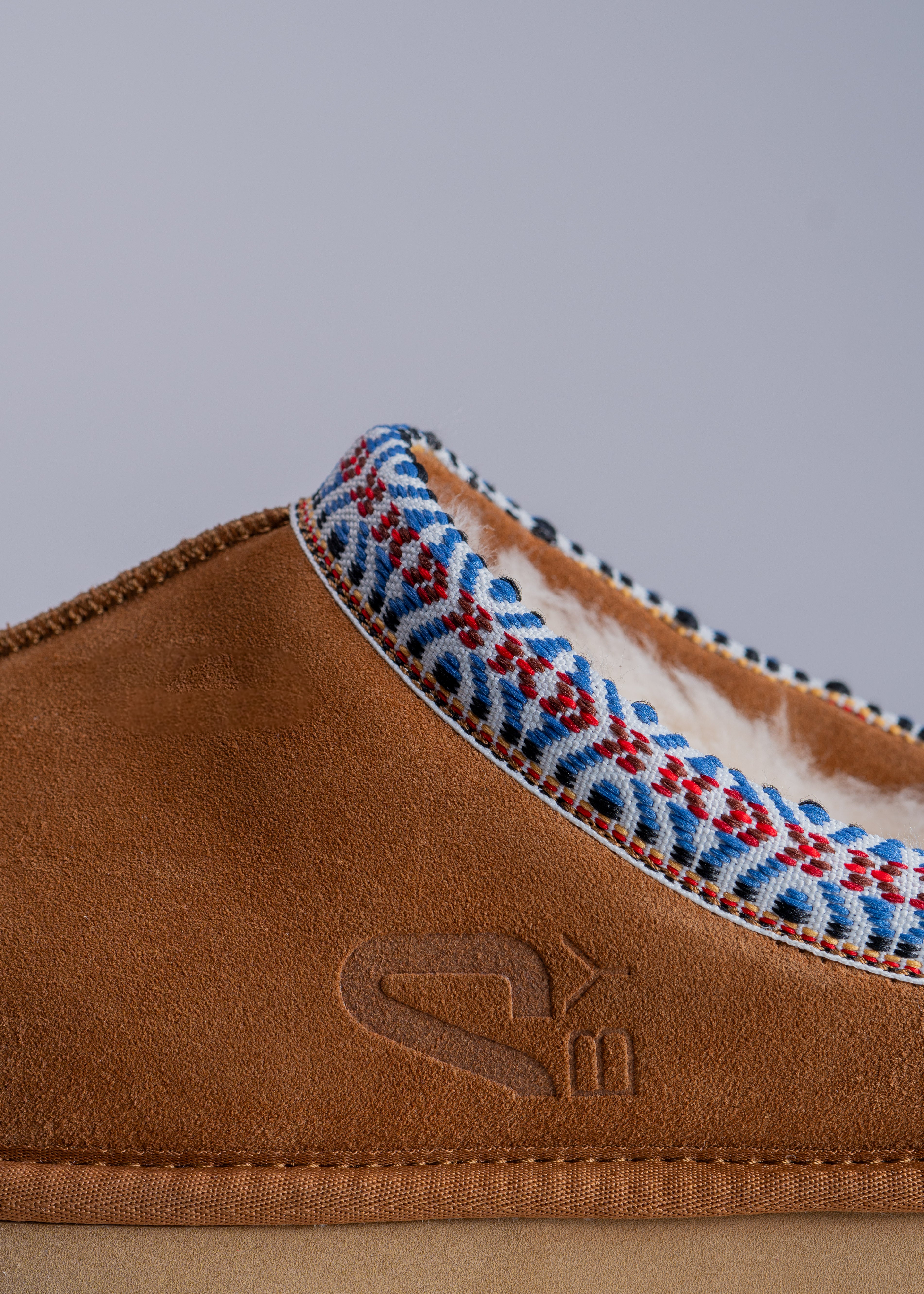 PRISCA - CAMEL SUEDE MULE