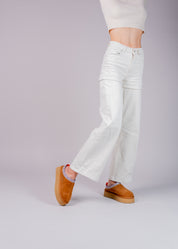 PRISCA - CAMEL SUEDE MULE
