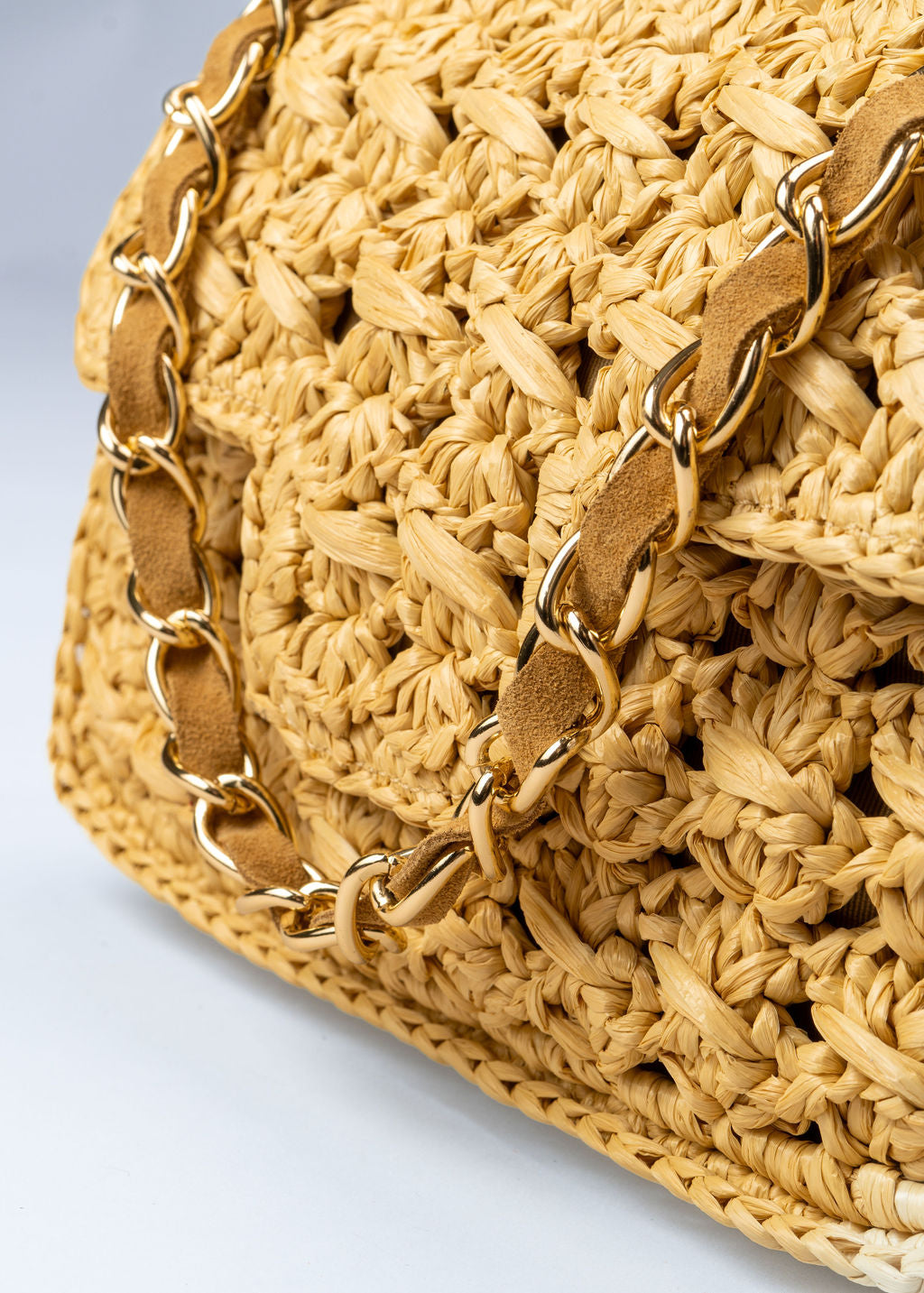 ROMIA - NATURAL RAFFIA BAG