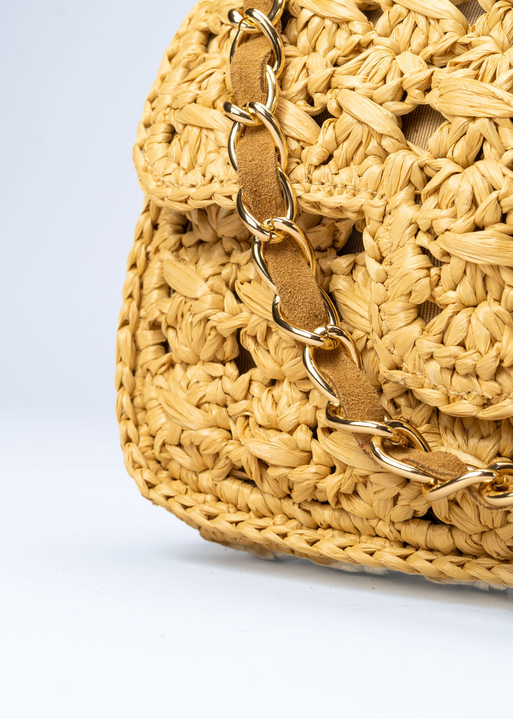 ROMIA - NATURAL RAFFIA BAG