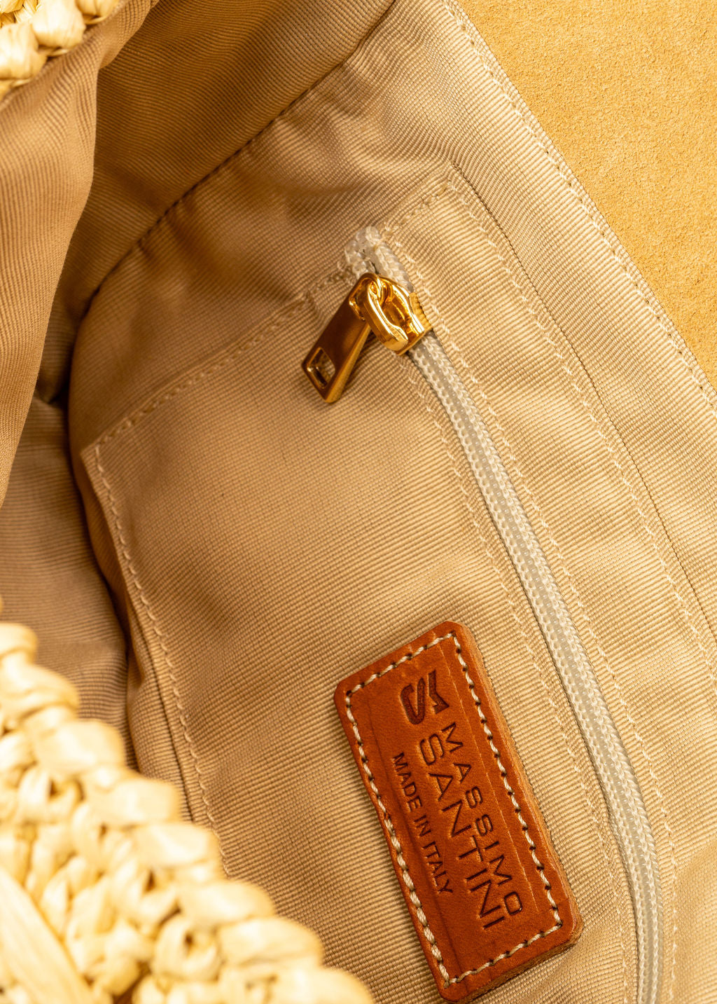ROMIA - NATURAL RAFFIA BAG