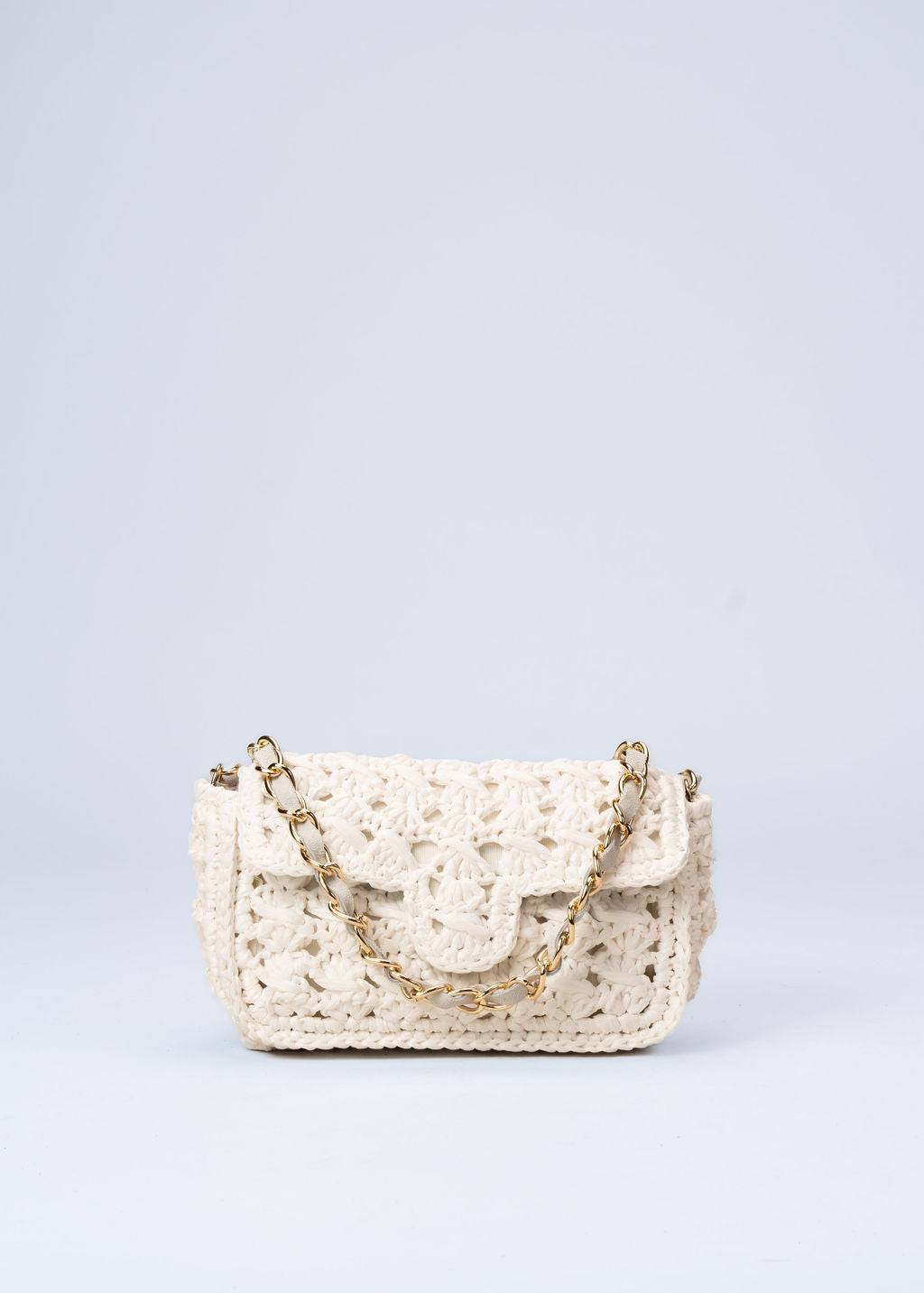 REGAN - WHITE RAFFIA MINI BAG