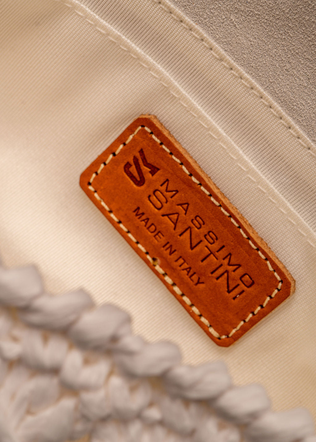REGAN - WHITE RAFFIA MINI BAG