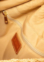RIKE - NATURAL BAG WITH BAMBOO HANDLES