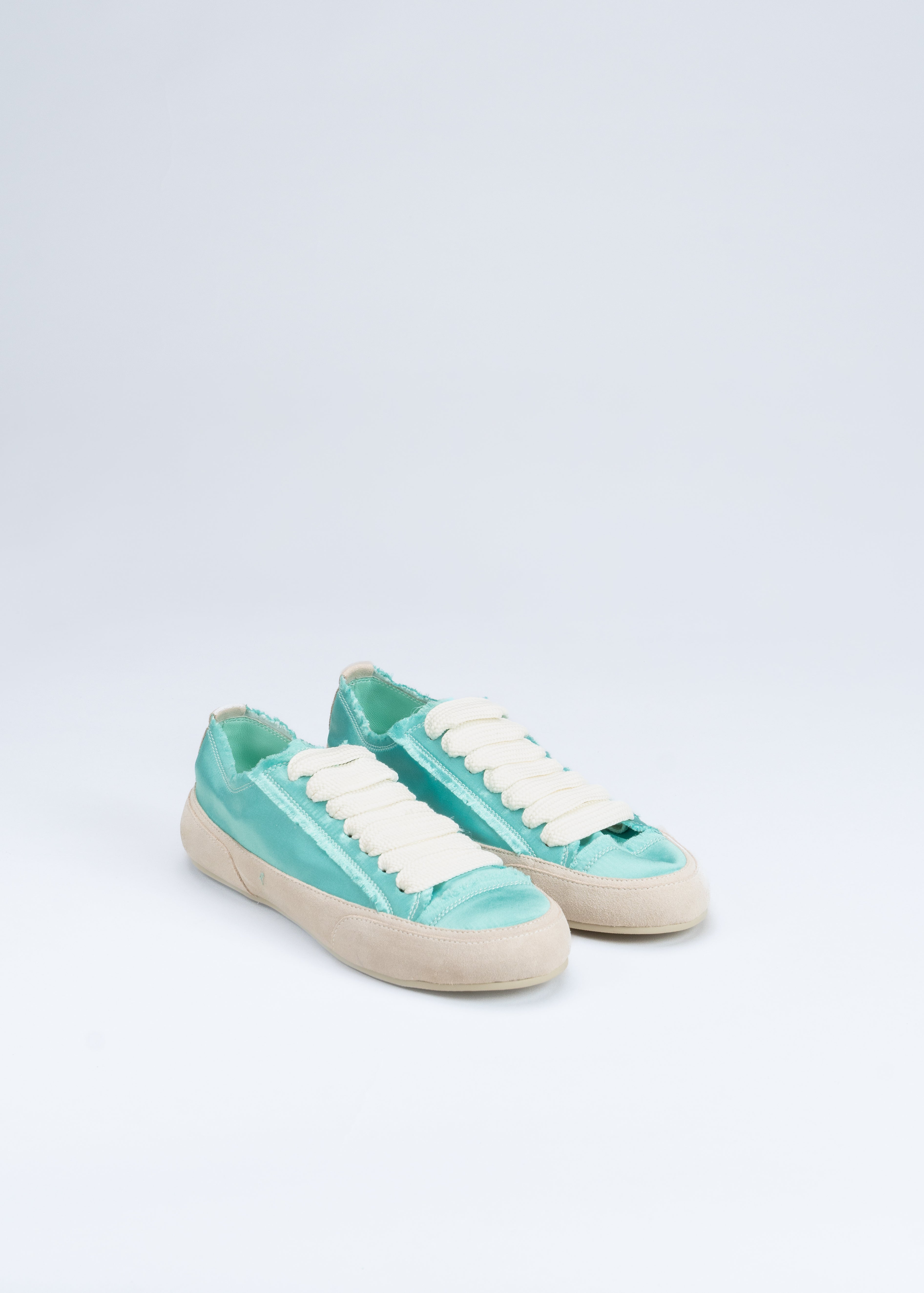 NAXOS - AQUAMARINE SATIN SNEAKERS