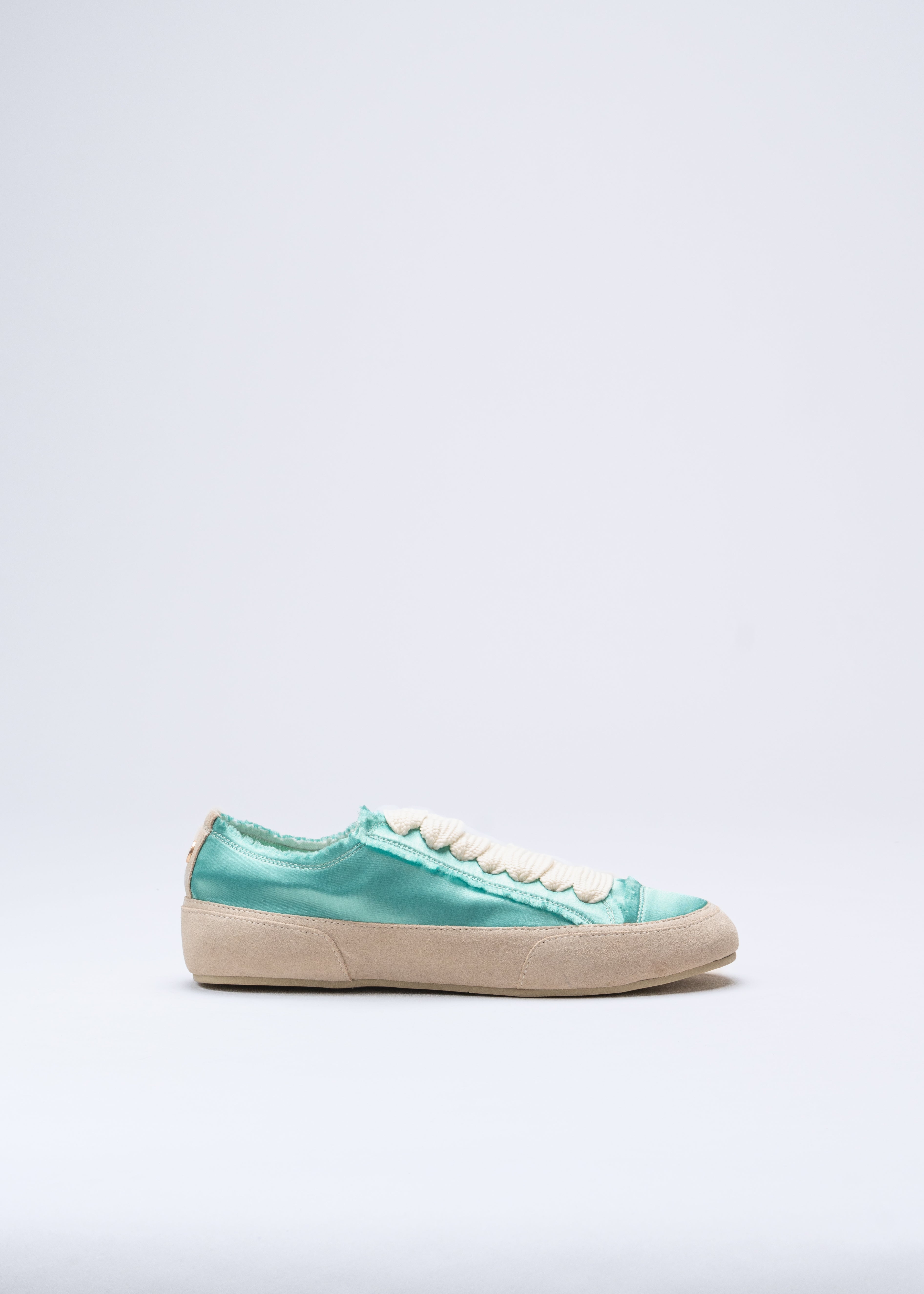 NAXOS - AQUAMARINE SATIN SNEAKERS