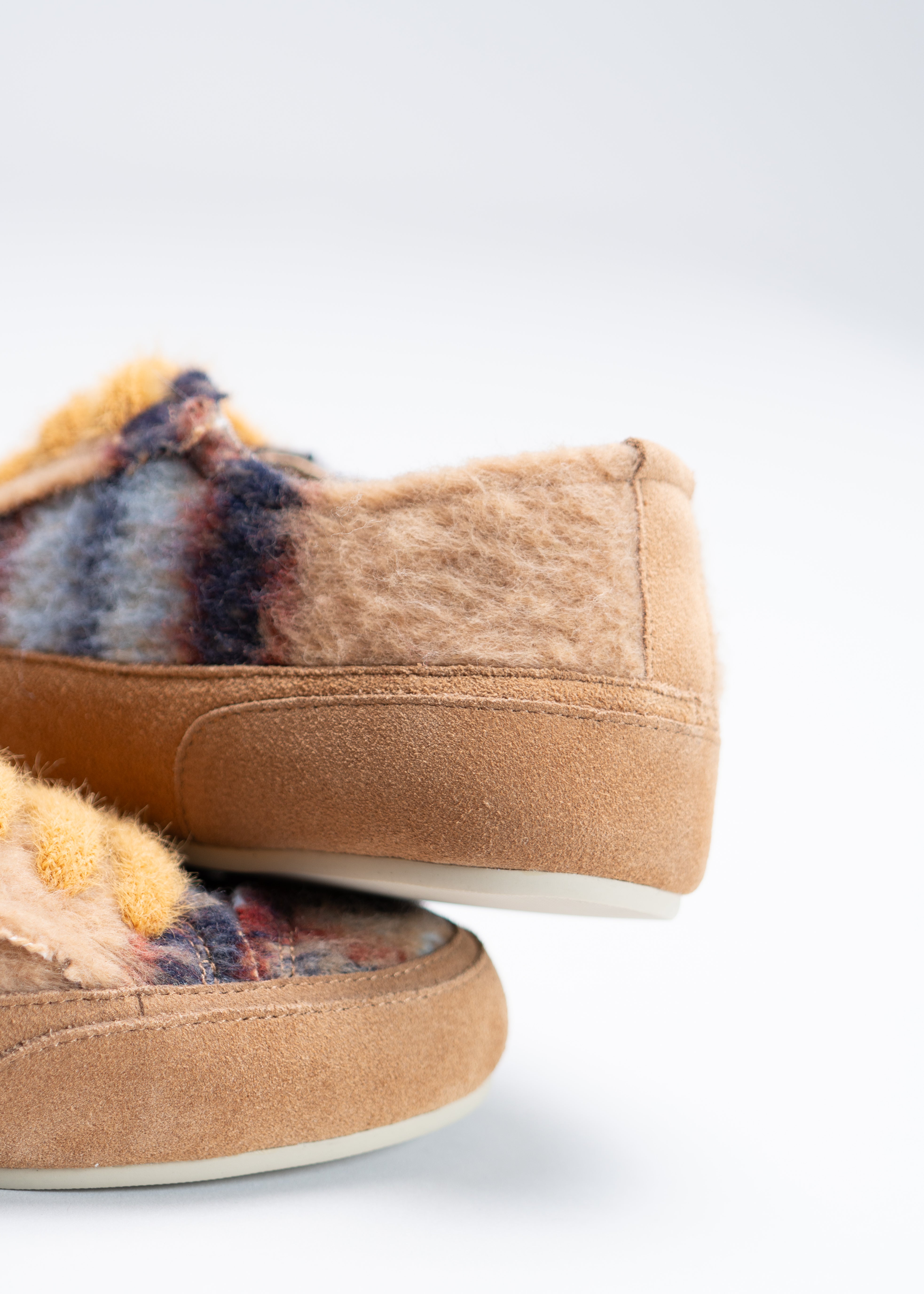 NAXSOS - BLUE CAMEL TARTAN WOOL SNEAKER