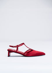 PETRA - RUBY SILK SATIN PUMP