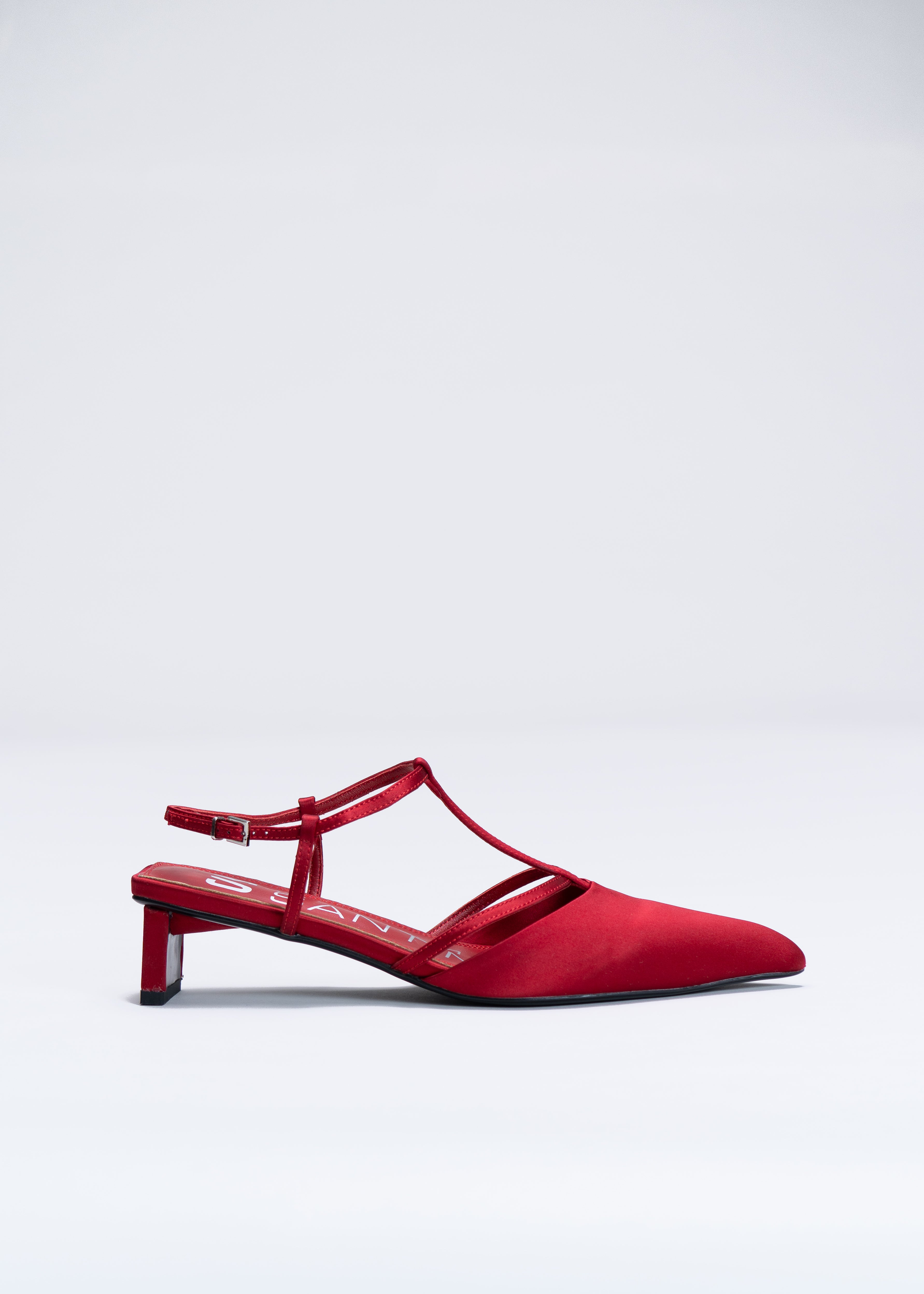 PETRA - RUBY SILK SATIN PUMP