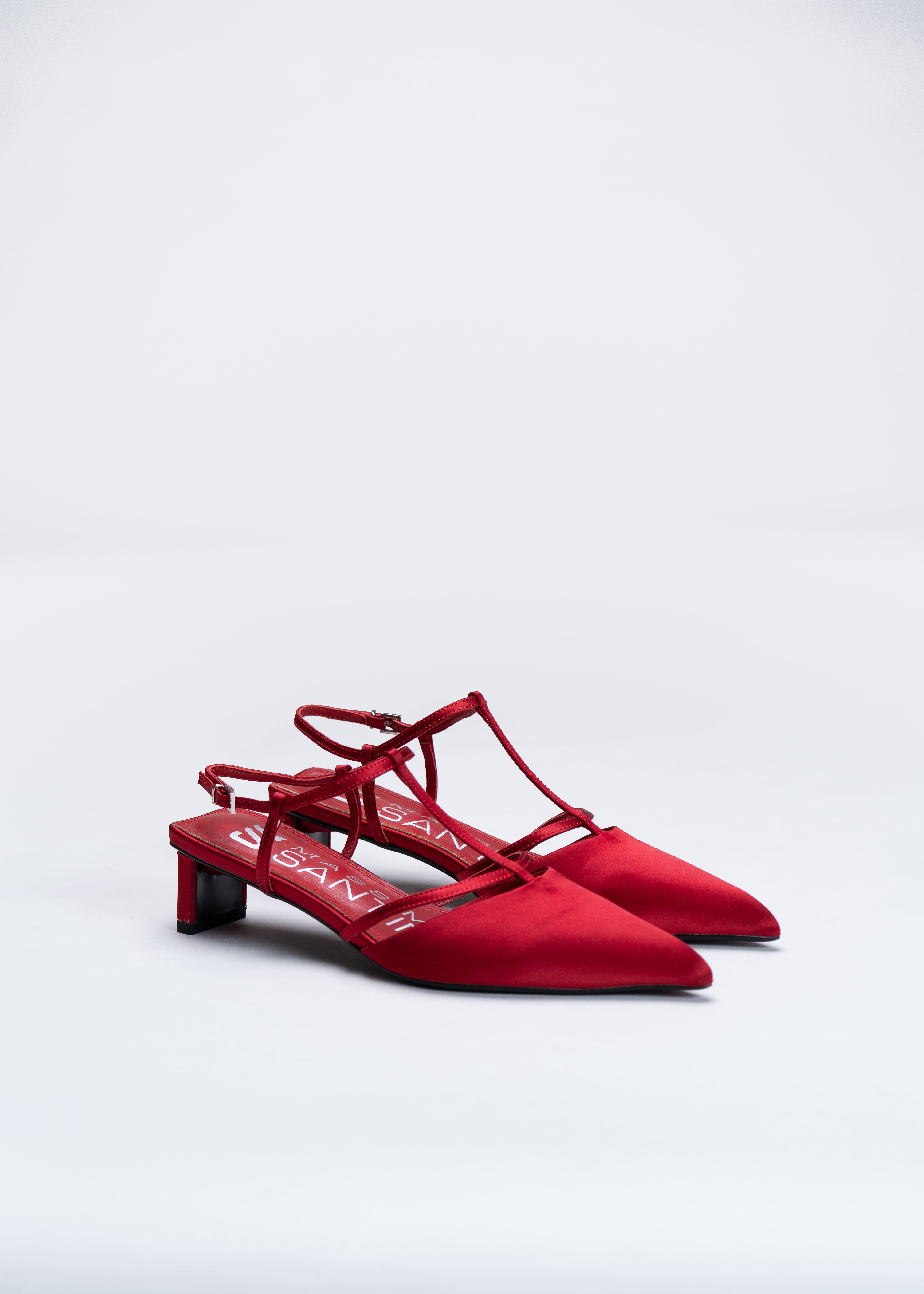 PETRA - RUBY SILK SATIN PUMP