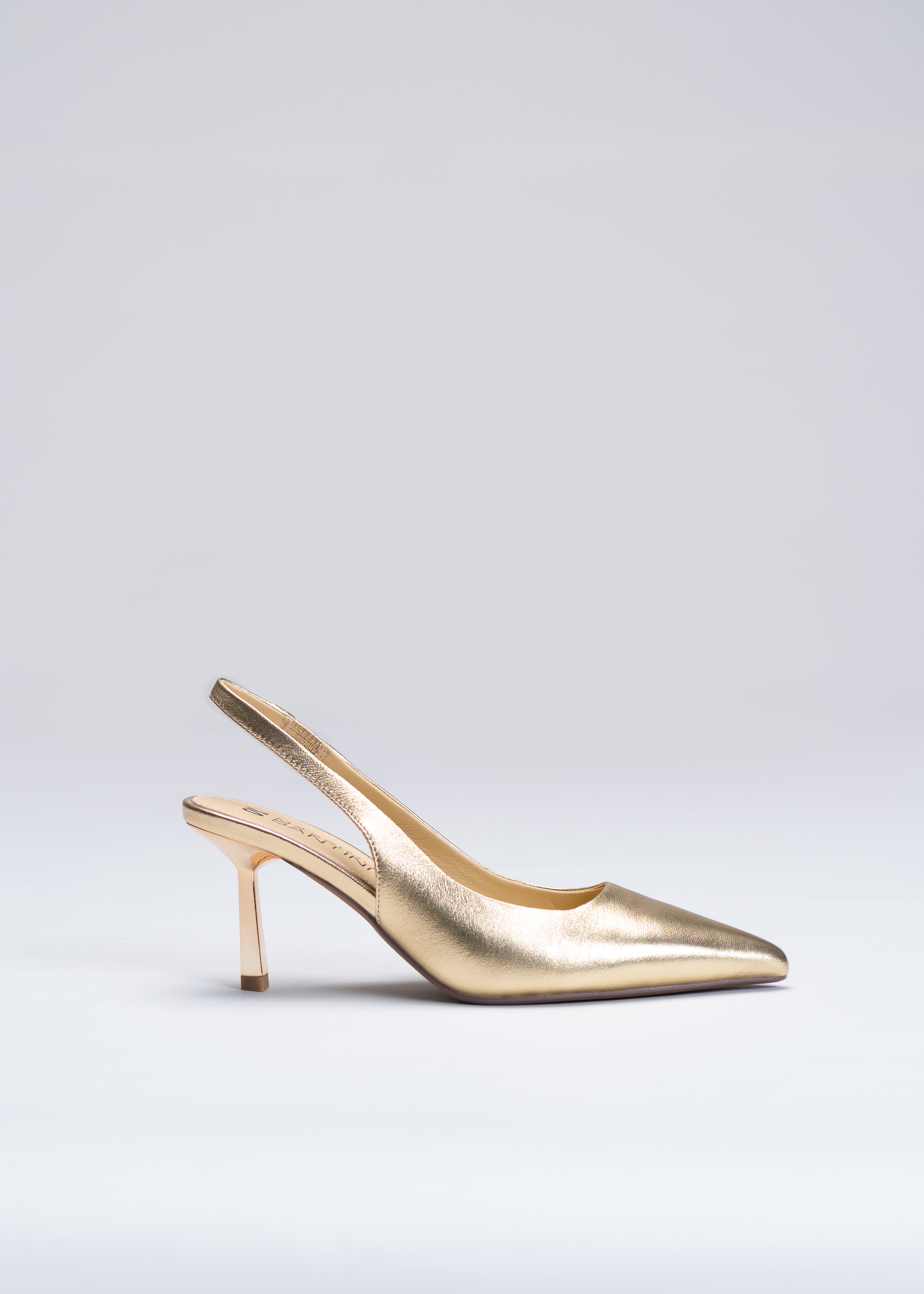 PARIS - GOLD LAMINATED CALFSKIN SLINGBACK