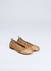 RAQUEL - GOLD AND TAN  BALLET FLAT