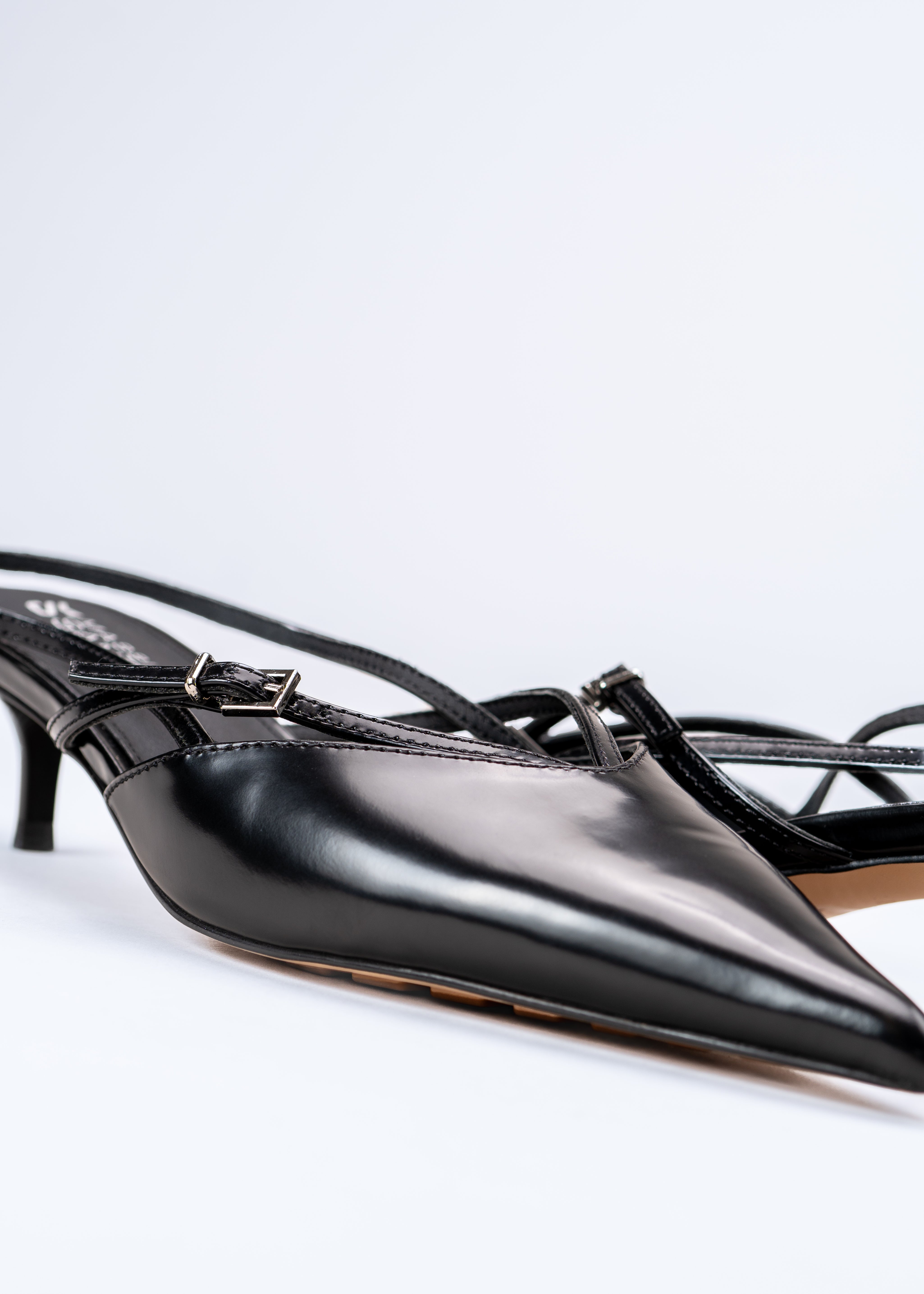 SILVIA BERRI PUMPS – BLACK LEATHER PUMPS