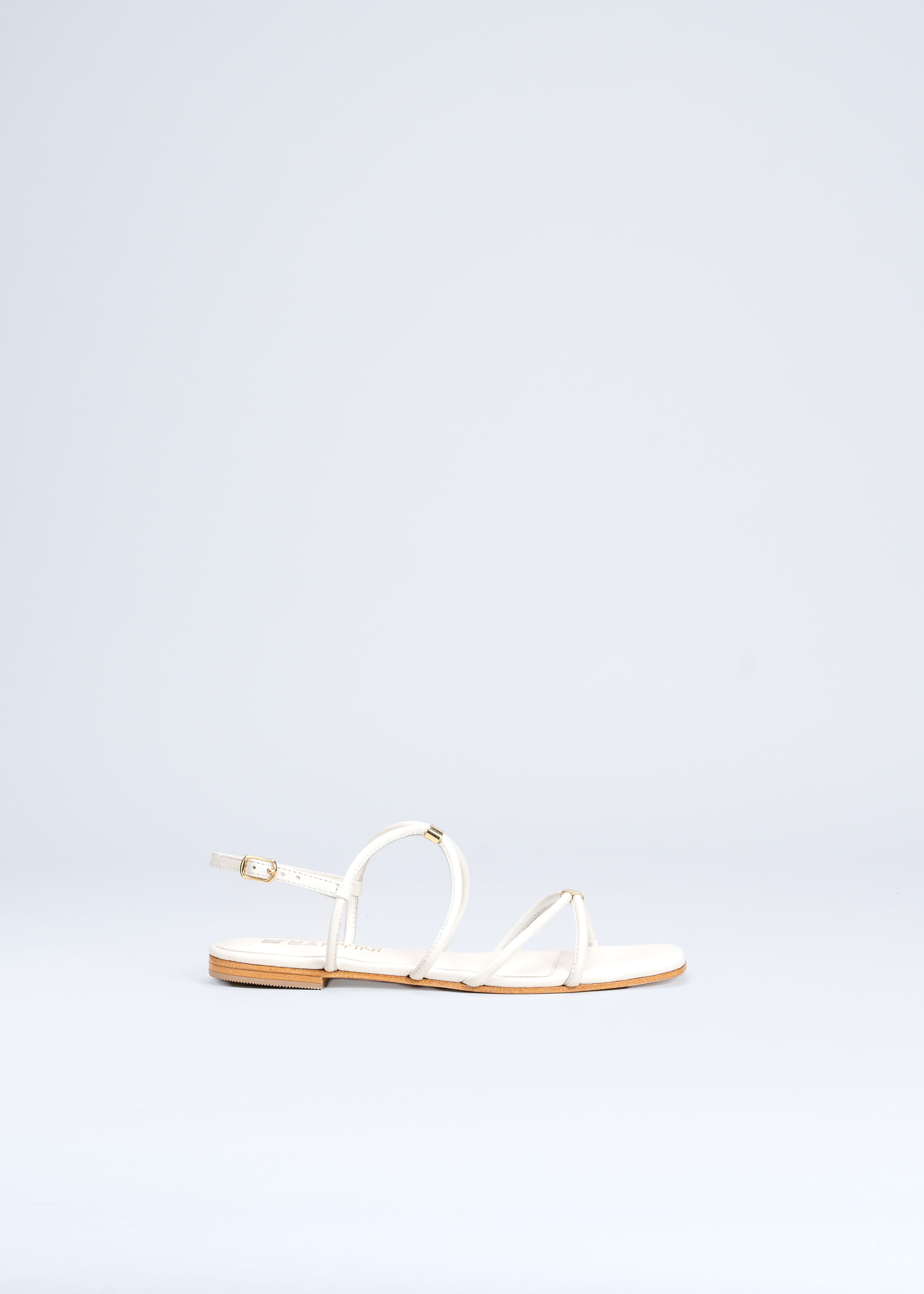 RITA - WHITE GLADIATOR SANDALS
