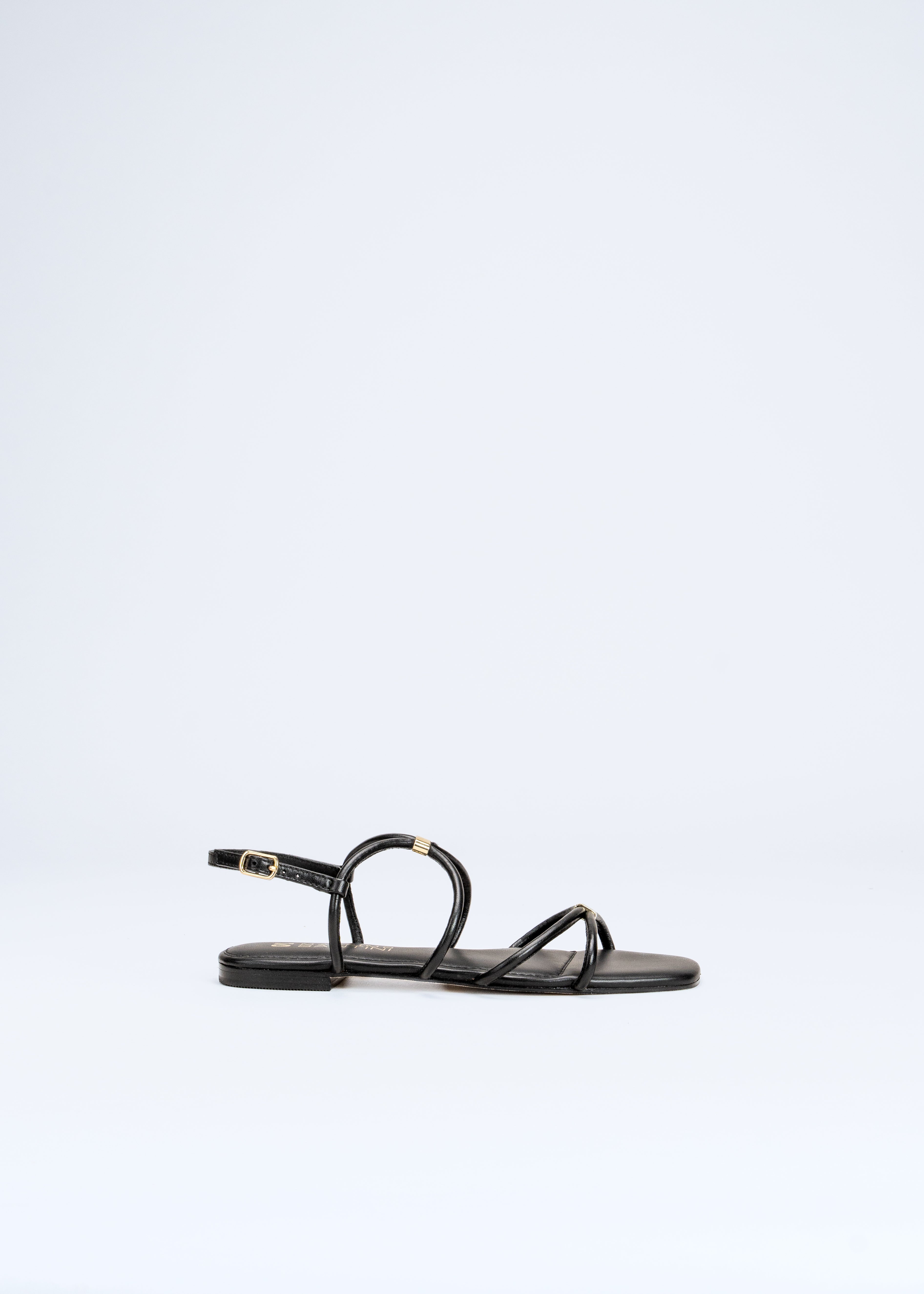RITA - BLACK GLADIATOR SANDALS