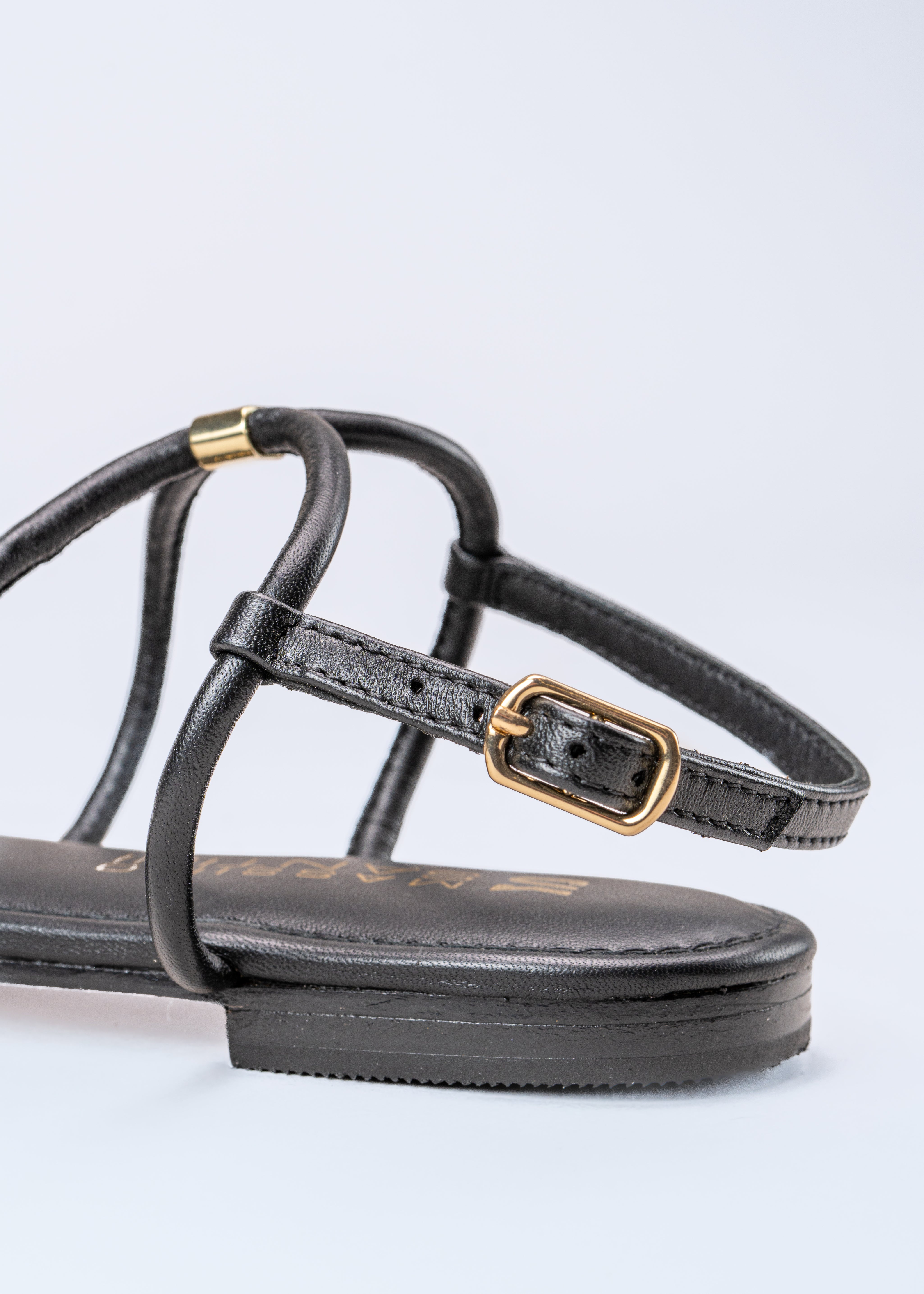 RITA - BLACK GLADIATOR SANDALS