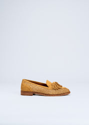 RAPHAELLE- RAFIA SAND LOAFERS