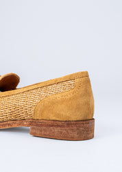 RAPHAELLE- RAFIA SAND LOAFERS