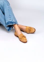 RAPHAELLE- RAFIA SAND LOAFERS