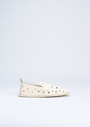 REBECCA - WHITE PERFORATES LOAFERS