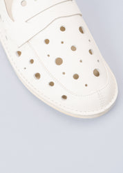 REBECCA - WHITE PERFORATES LOAFERS