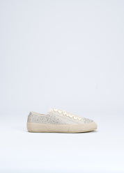 RILLA - WHITE SNEAKERS WITH CRYSTALS