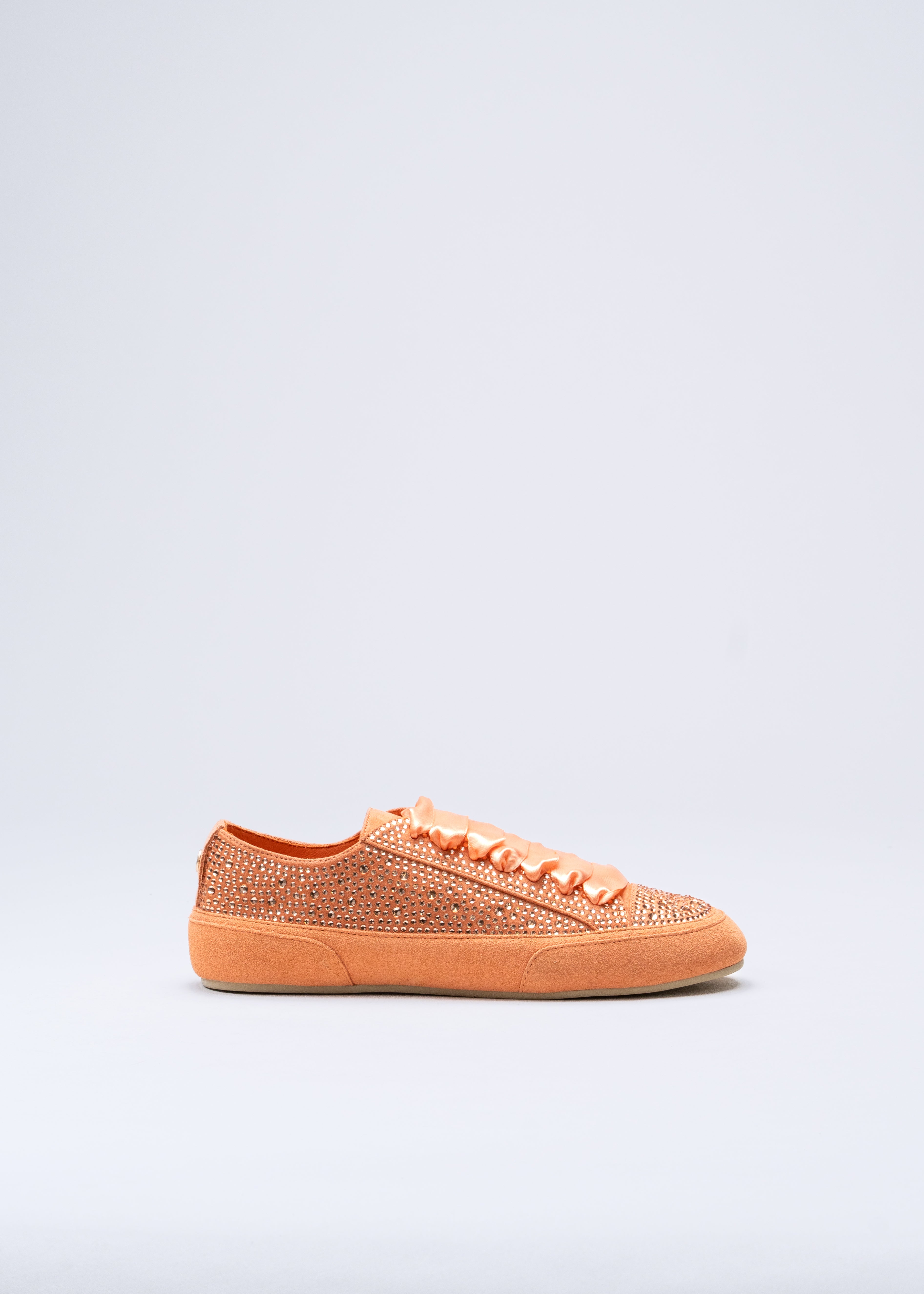RILLA - SNEAKER CORALLO CON CRISTALLI