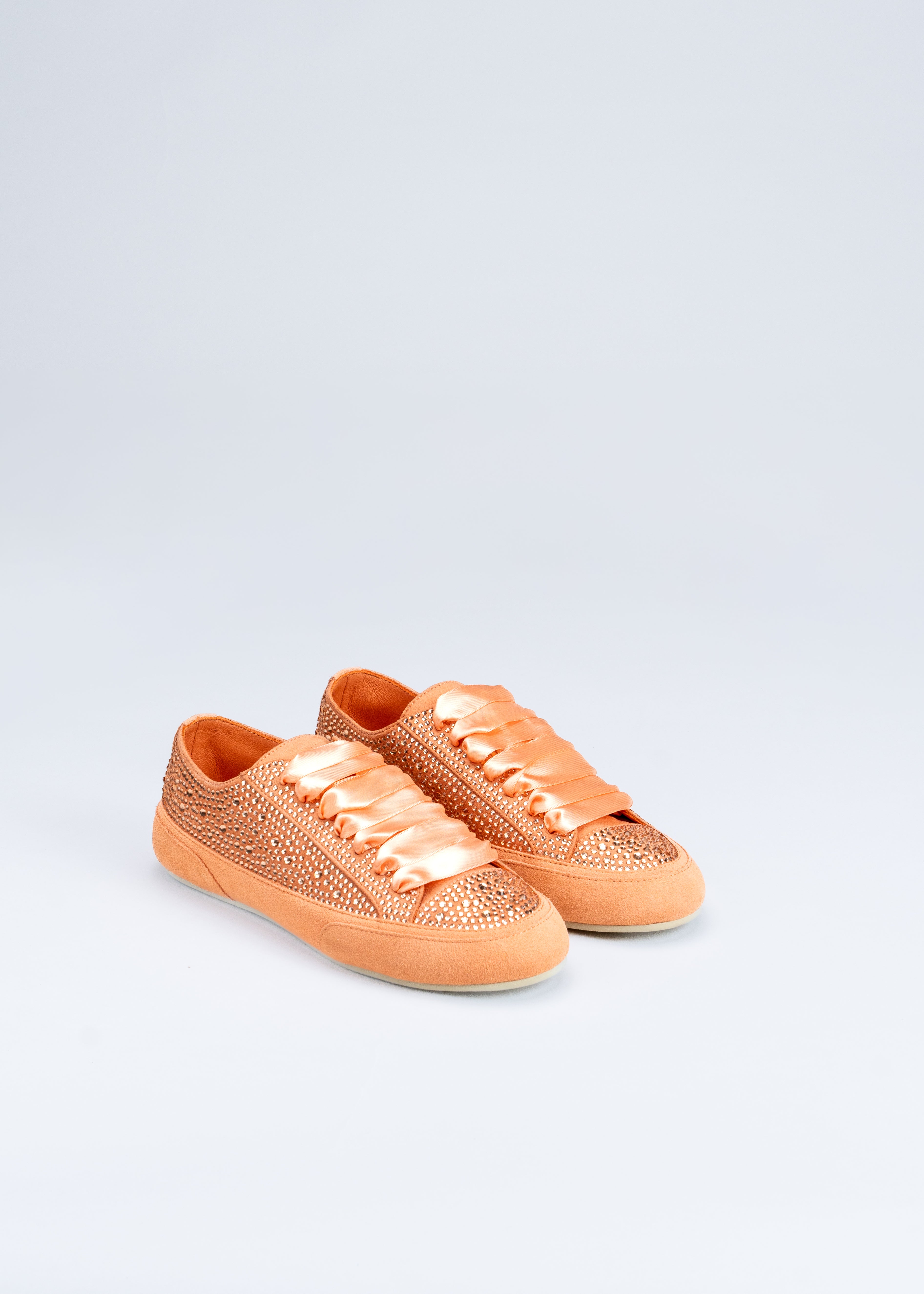 RILLA - SNEAKER CORALLO CON CRISTALLI
