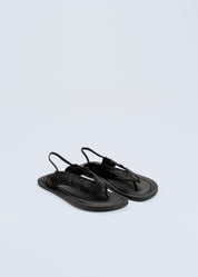 ROXANA - BLACK CRYSTAL SANDALS
